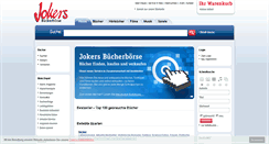 Desktop Screenshot of jokers-buecherboerse.de